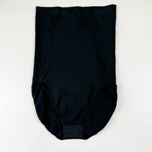 NEW Spanx Shapewear Medium Black On Core High Waist Hook Eye Bodysuit SS1815